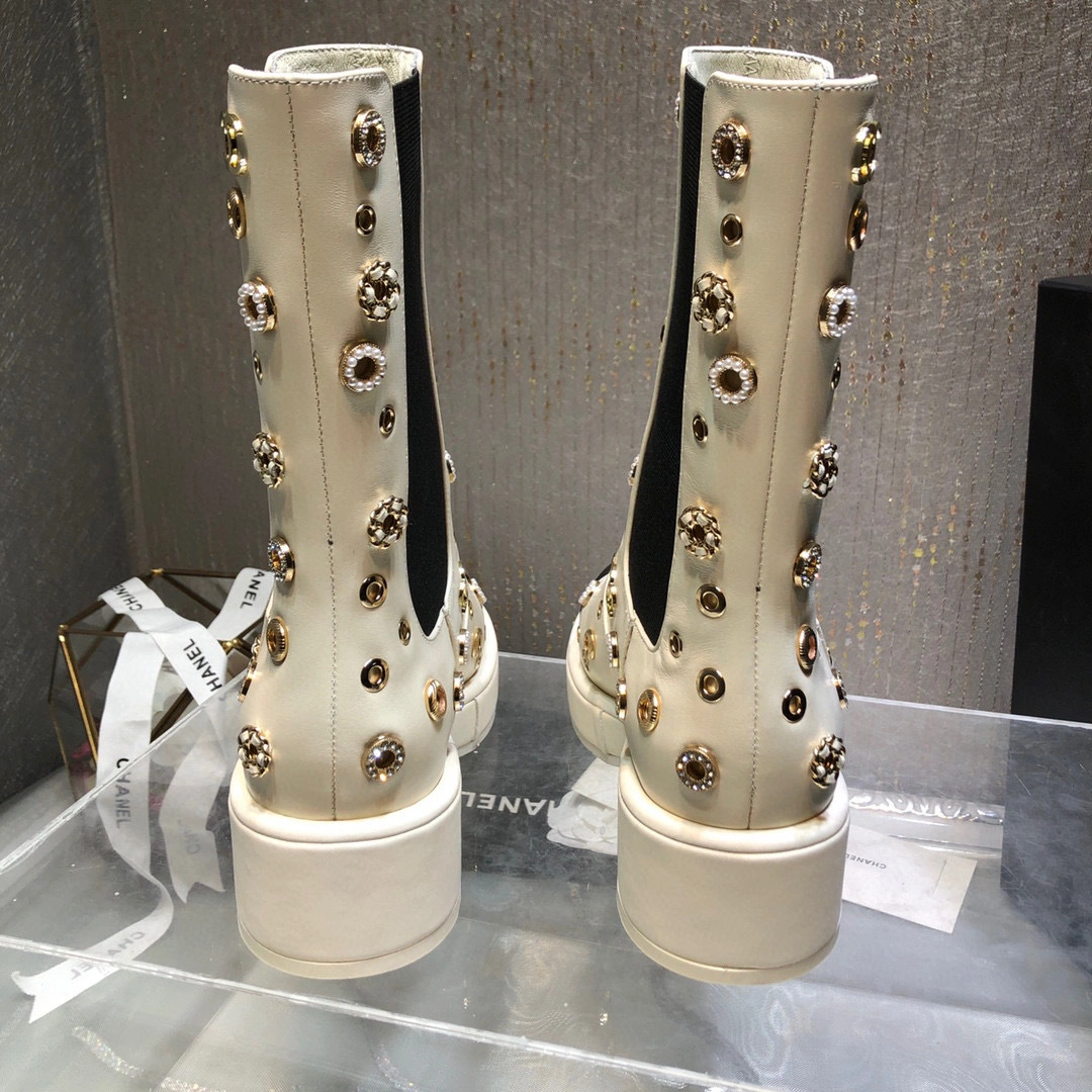 coco- heel height ：4.5cm， Forefoot 2cm，Barrel height ：20cm。 Calfskin Sheepskin item:B-X198J2012